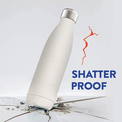 American CEO - 17oz Stainless Steel Water Bottle - White